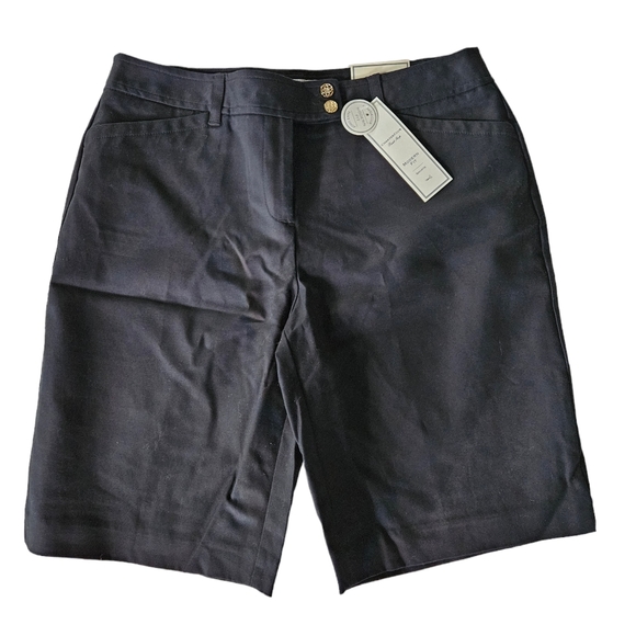 Charter Club Pants - NWT CHARTER CLUB Black Cotton Walking Shorts | SZ 10